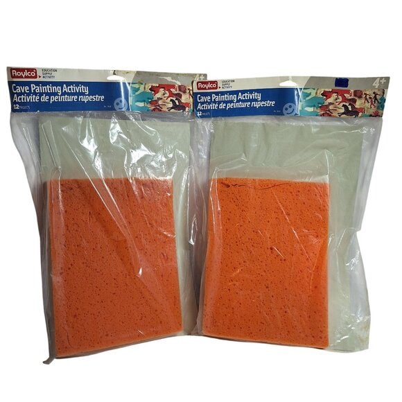 2 Sets Roylco Cave Painting Activity Kit Kids 4+ Materials For 24 Projects New - Picture 1 of 10